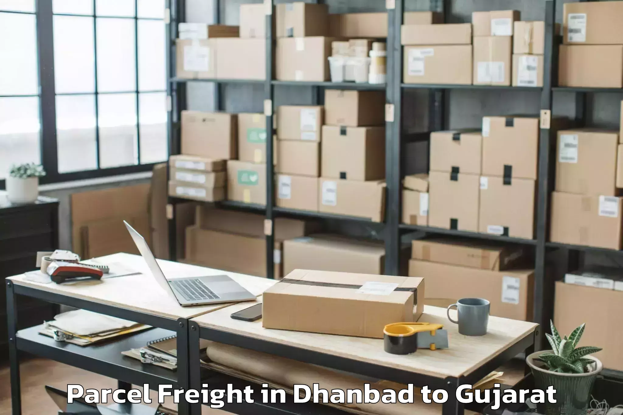 Leading Dhanbad to Vijapur Parcel Freight Provider